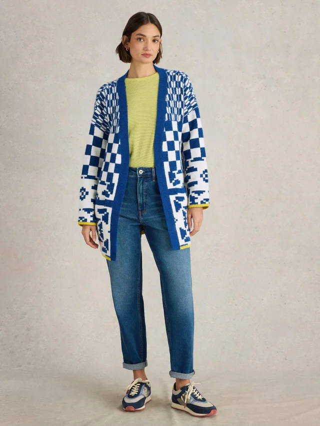 Strickjacke Geo mit Mustermix