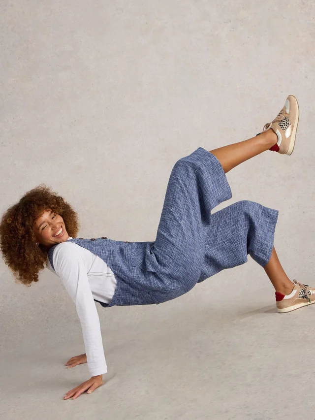 Latzhose Viola aus Leinen