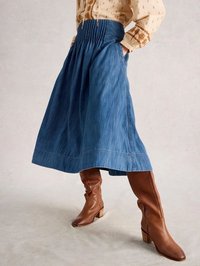 Jeansmidirock Charlotte