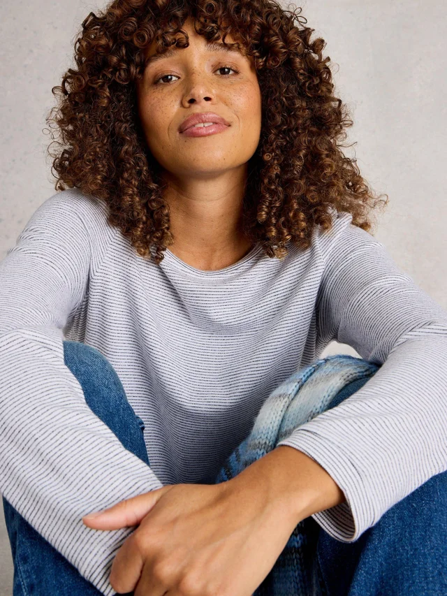 Langarmshirt Clara mit Glitzer