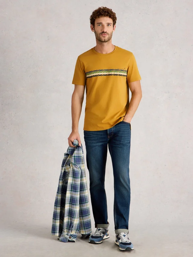 T-Shirt Abersoch mit Fahrradkettenmotiv