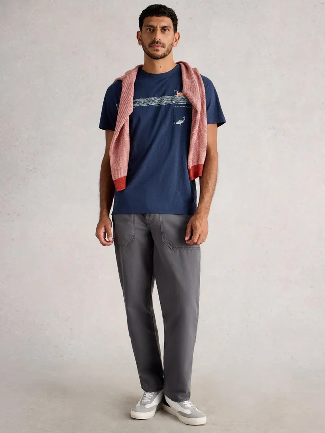 T-Shirt Abersoch mit Angler-Motiv