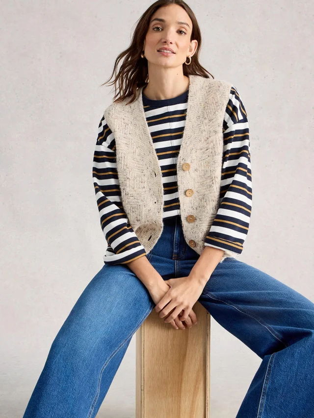 Strickweste Nina aus Noppengarn