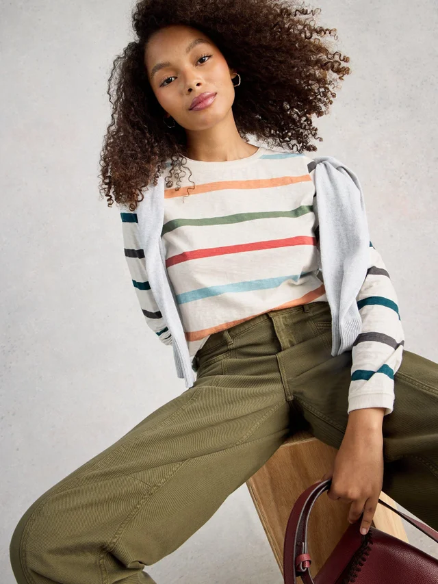 Gestreiftes Langarmshirt Clara