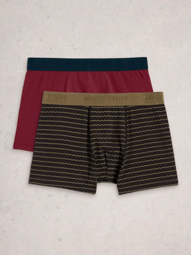 2-er Pack Boxershorts Hove Stripe & Uni