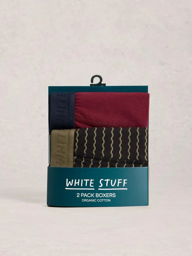 2-er Pack Boxershorts Hove Stripe & Uni