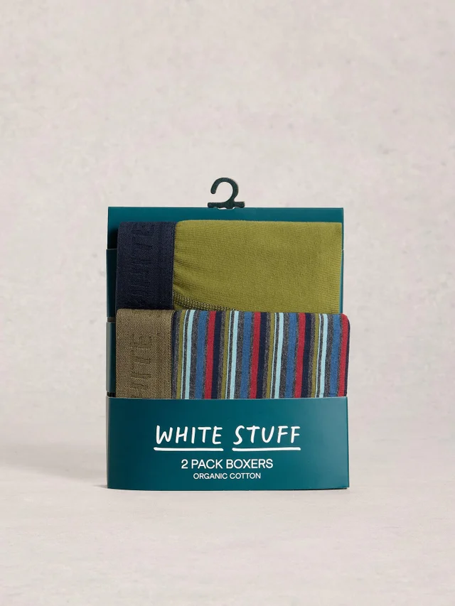 2-er Pack Boxershorts Hove Stripe & Uni