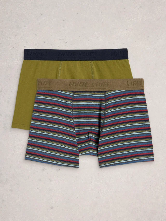 2-er Pack Boxershorts Hove Stripe & Uni