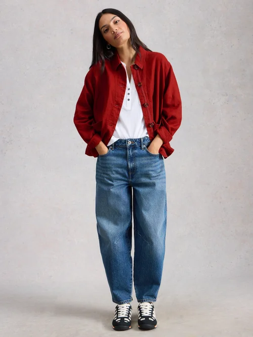 Leinenjacke Isabel - Mid Red - 52 Bild 2