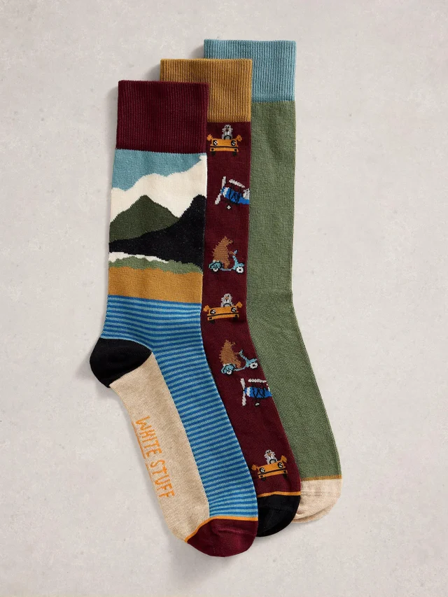 3er-Pack Socken Mountain Road