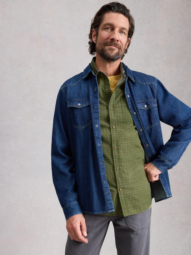 Hemd Finsbury mit Geo Print