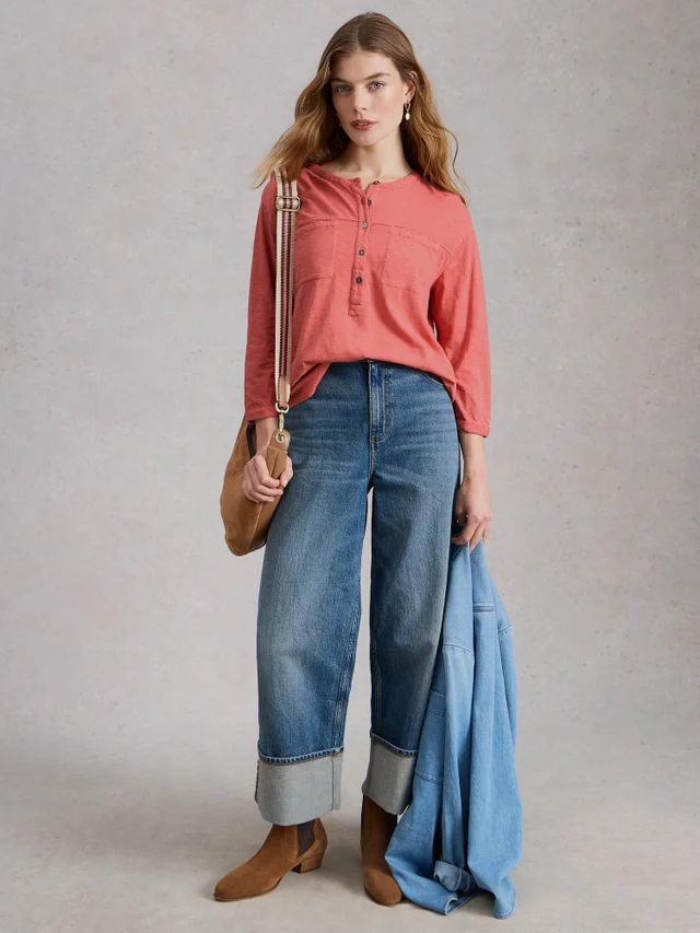 Langarmshirt Beth mit 3/4-Ärmeln