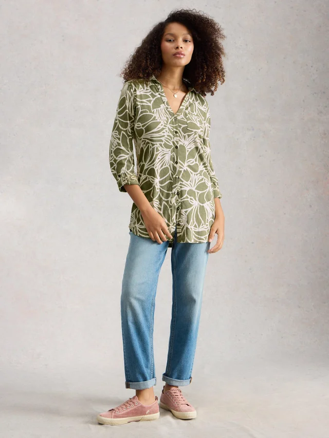 Langgeschnittene Bluse Annie