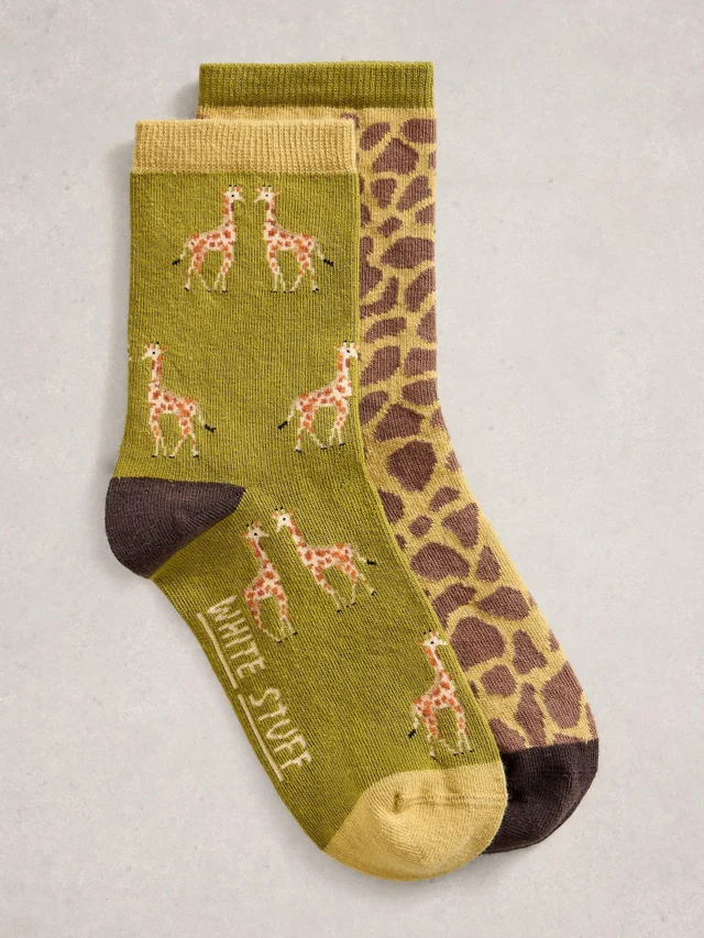 2er-Pack Socken Giraffe