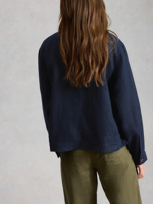 Leinenjacke Isabel - Dark Navy - 52 Bild 4