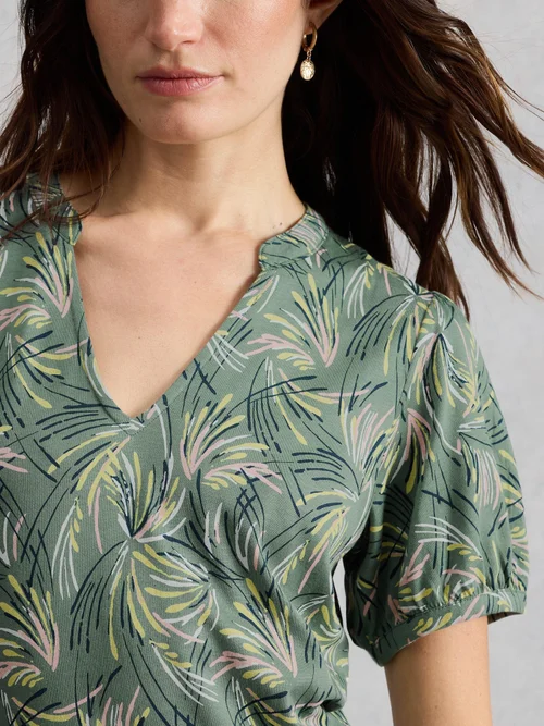 Robe Leah en jersey - Green Pr - 52/R Bild 3