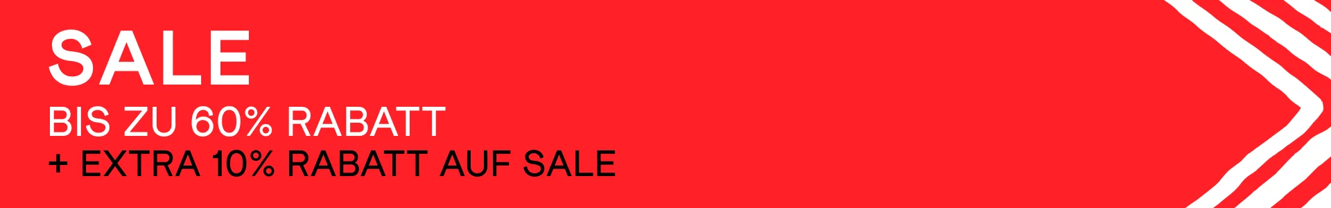 Sale! Bis zu 60 % Rabatt + Extra 10 % Rabatt auf Sale Jetzt shoppen